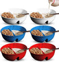 6 Pack - Just Crunch Anti-Soggy Cereal Bowl - Keeps Cereal Fresh & Crunchy | by JustSolutions