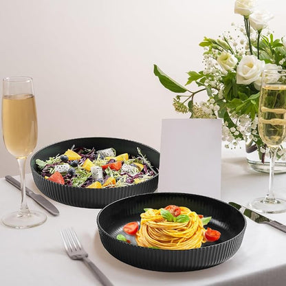 Kyraton Pasta Bowls Set of 4, 37oz Salad Bowls Soup Bowls Large Pasta Serving - Image 7