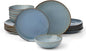 Oneida Organic Shades Blue Stoneware 18-Piece Dinnerware Set by Oneida