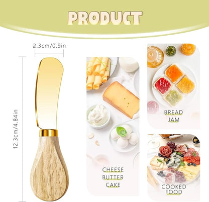 Butter Knife Spreader, Cheese Spreader Knives Set of 4, Stainless Steel Butter - Image 2
