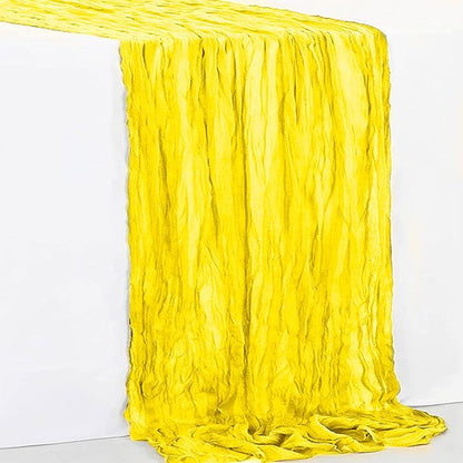 10 Pack Yellow Cheesecloth Table Runner 35x120 Inch 10Ft Rustic Gauze Cheese - Image 7