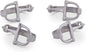 Arthur Court Designer Metal Bit Napkin Rings, Set of 4, Equestrian Aluminum Cast, Horse Horseshoe Decor for Cowboy, Cowgirl Riders and Horse Lovers