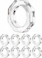 Acrylic Napkin Rings, crystal-clear style, dinner parties & everyday use by CLEENTABLE