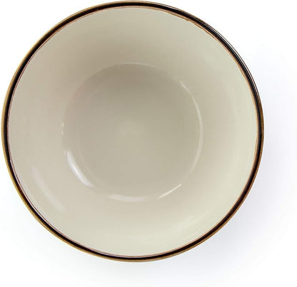 Elama Embossed Scalloped Stoneware Dinnerware Dish Set, 16 Piece - Image 8