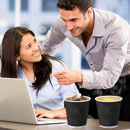 Lamosi 500 Pack Coffee Cups 10 oz, Disposable Paper Coffee Cups No Lids | - Image 4
