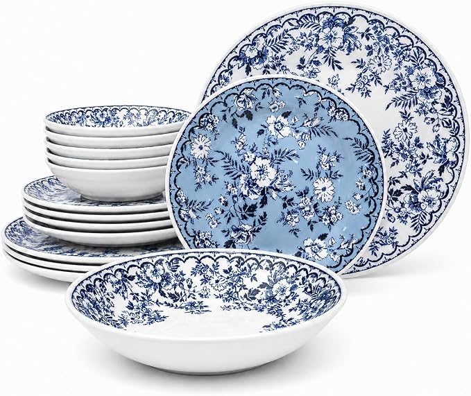 TUDOR ROYAL 12-Piece Porcelain Round Dinnerware Set, Service by TudorEngland
