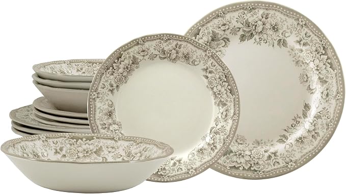 12-Piece Porcelain Dinnerware Set - Image 7