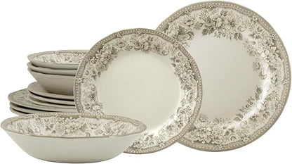12-Piece Porcelain Dinnerware Set - Image 7