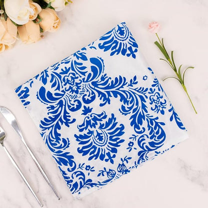 Efavormart 5 Pack Damask Flocking Taffeta Napkins - Image 2