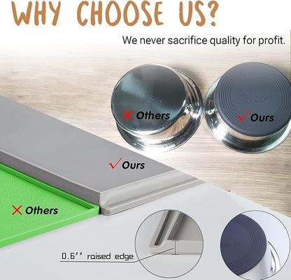 Deep Stainless Steel Anti-Slip Dog Bowls - Image 5