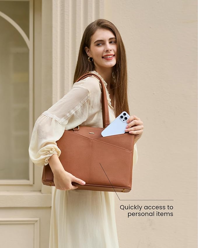 LOVEVOOK Lunch Tote Bag for Women, 3 in 1 Work Bag - Image 3
