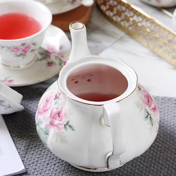 Ceramic Coffee Tea Gift Sets, European Luxury Tea Set, Suitable as A Gift - Image 2