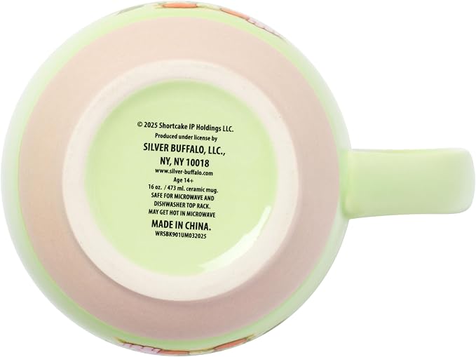 Silver Buffalo Strawberry Shortcake Custard, Clay Base Ceramic Mug, 16oz | Life - Image 4