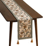 Designer French Linen Table Runner, Floral and Bird Pattern, Dining Table by Isaennehomedecoration