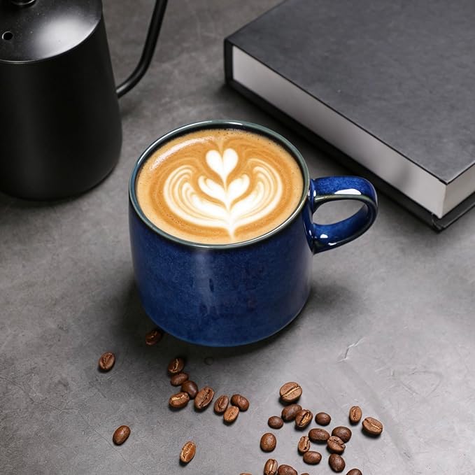 12oz Minimalistic Ceramic Pottery Coffee Mug, earthen Tea Mug - Image 5