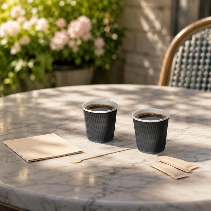 500-CT Disposable Black 4-OZ Hot Beverage Cups - Image 4