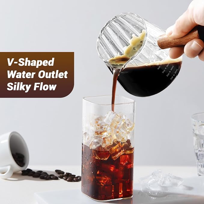 2 PCS Espresso Measuring Cup 6 Oz, Espresso Glass Cups - Image 5