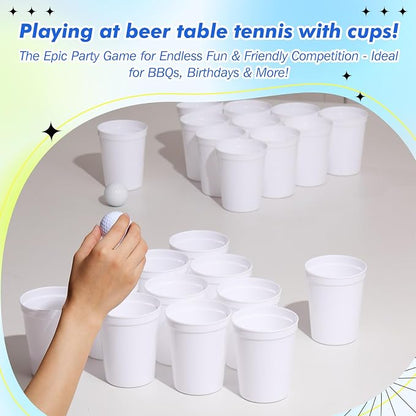 Yungyan 500 Pack 16 oz Stadium Cups Reusable Plastic Cups Blank Drink Stadium - Image 4