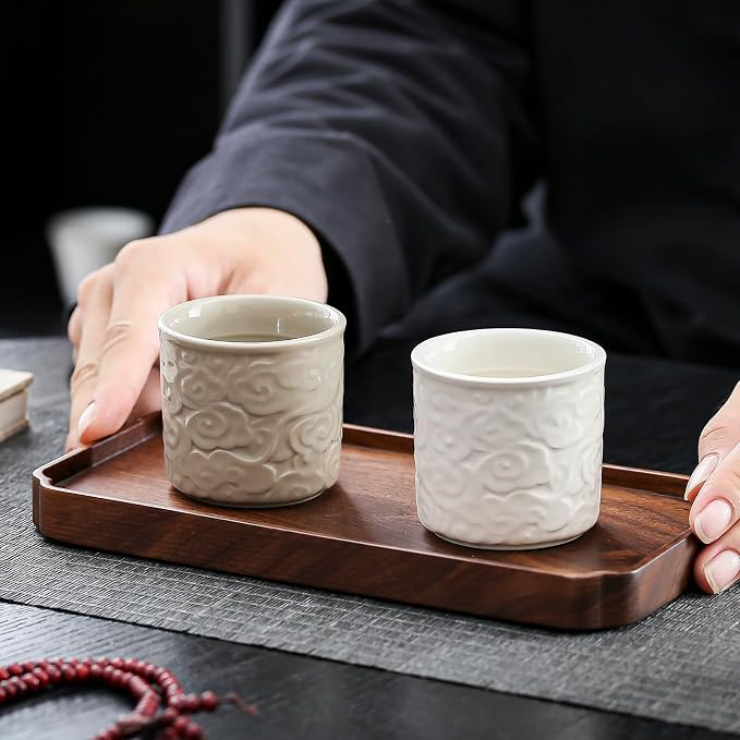 Ceramic Espresso Cups Set of 2-3oz Demitasse Cups - Image 7