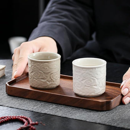 Ceramic Espresso Cups Set of 2-3oz Demitasse Cups - Image 7
