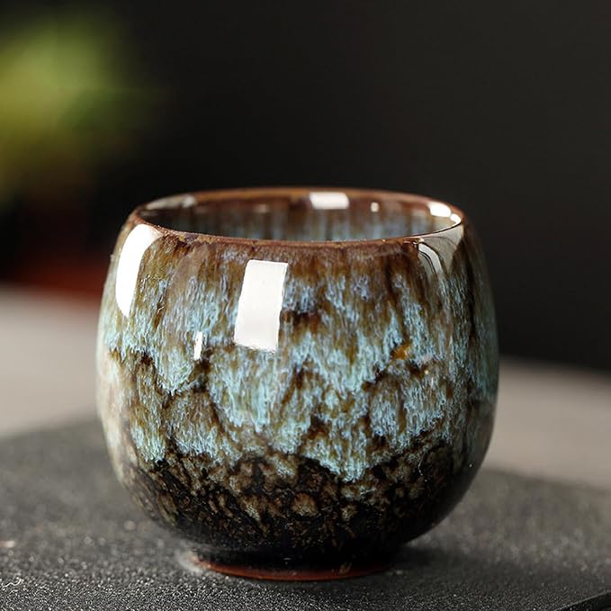 Amagogo Tea Cups, Pottery Chinese Tea Cup, Japanese Tea Cups, Asian Porcelian - Image 5