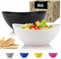 Big Wheat Straw Bowls, Unbreakable Large Salad Bowls, Dishwasher and Microware by WROVA
