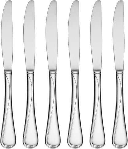 Oneida Silverware Set, Flight Everyday Flatware Dinner Knives Set, Service by Oneida