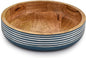 Decorative Bowls Mango Wood for Home Décor Unique Table Centerpieces, Wooden by BHAVATU