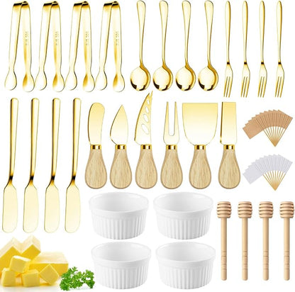 Charcuterie Boards Accessories Gold Charcuterie Utensils Cheese Butter Spreader by MLURCU