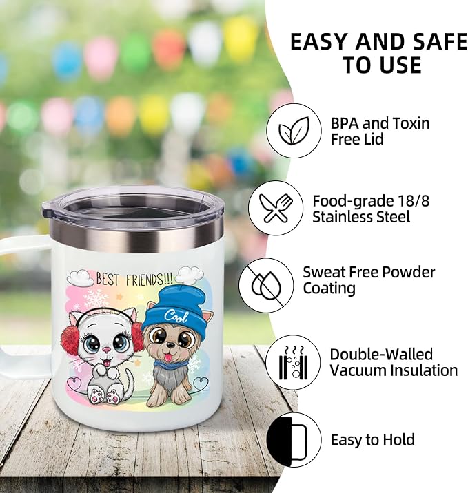Volhoply 14oz sublimation Insulated Stainless Steel Coffee Mug - Image 3