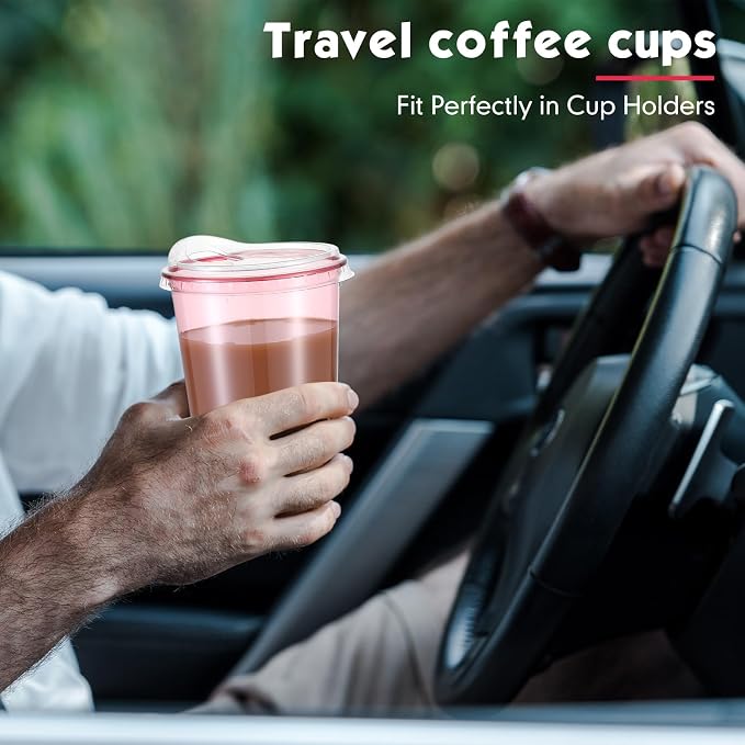 Baderke 50 Pcs Round Bottom Plastic Cups - Image 7