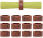 Handmade Acacia Wooden Napkin Rings Set of 12, Wood Napkin Holders by ARNCRAFT