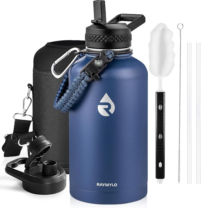 RAYMYLO Insulated Water Bottle 64 oz, Triple Wall Vacuum Stainless Steel | by RAYMYLO