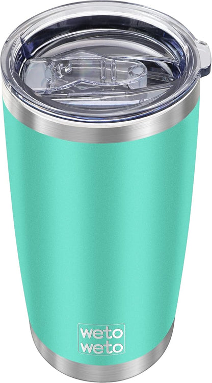 WETOWETO 20oz Insulated Stainless Steel Tumbler, Double Wall Vacuum Leak-proof by Wetoweto