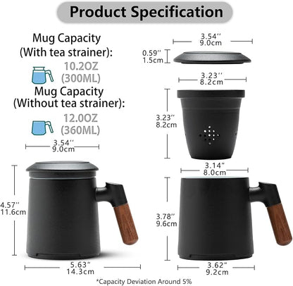ZENS Tea Cup with Infuser and Lid - Image 5