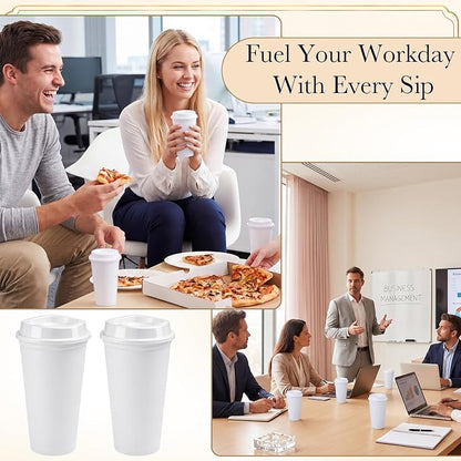 Honeydak 45 Pack 16 oz Reusable Coffee Cups - Image 5