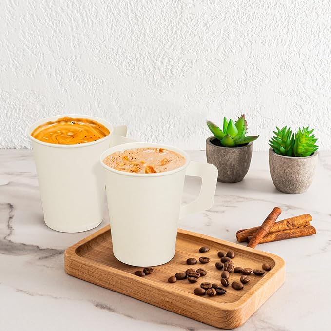 Disposable Tea Cups for Tea Party, 8 Oz Paper Coffee Cups - Image 7