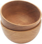 NOVICA Artisan Handmade Teak Wood Bowls Dinner from Bali Pair Brown Indonesia by Novica