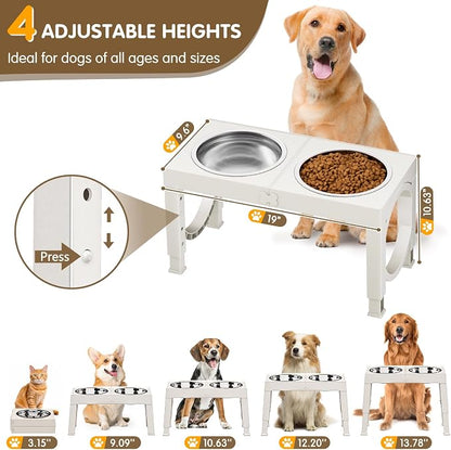 XIAZ Elevated Dog Bowls Large Breed Raised Dogs Bowl Stand Large/Medium Sized - Image 2