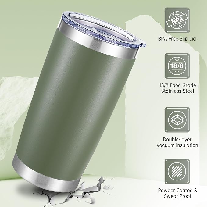 20 oz Tumblers Stainless Steel Tumbler - Image 3