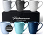 MIAMIO - Coffee Mugs Set of 6 - Palmanova Collection | Modern matte ceramic mug by MIAMIO