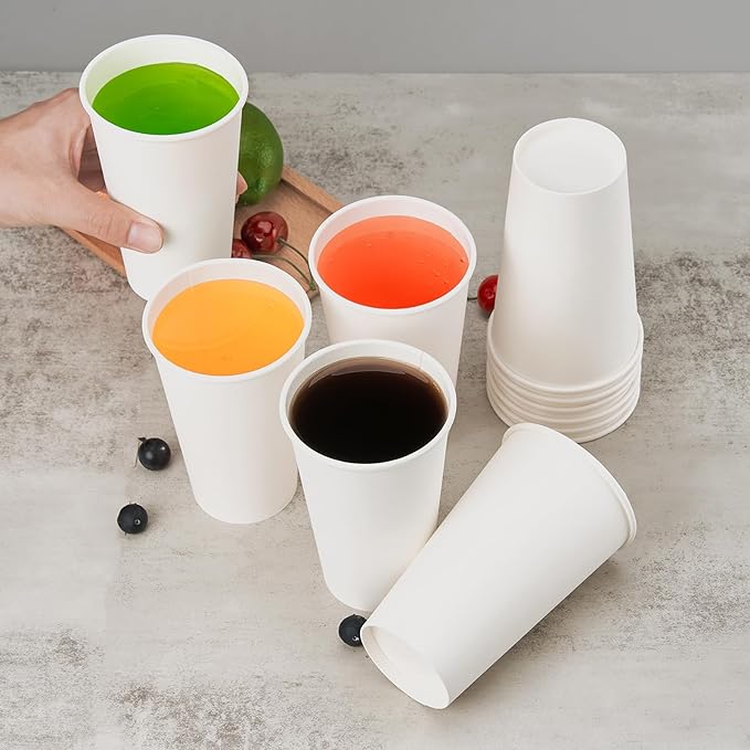 METAPRINT 200 Pack 16 oz Disposable Coffee Cups, Sturdy Paper Cups - Image 6