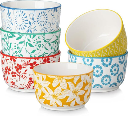 vancasso Selene 8 Oz Porcelain Ramekins Set of 6 by vancasso