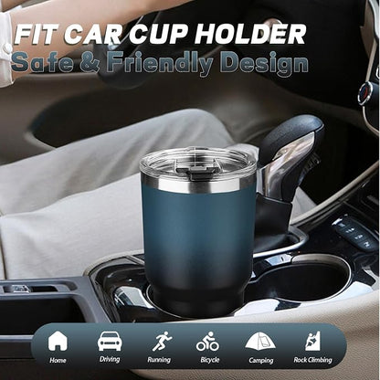 30 oz Tumbler with Lids and Straws, Stainless Steel Insulated Coffee Tumbler - Image 6