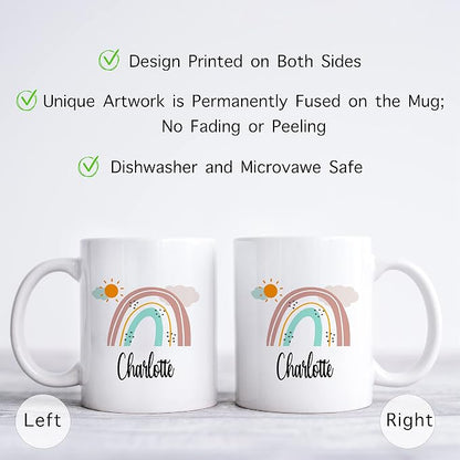 Personalized Mug for Kids, Girls | Customized Hot Chocolate, Coffee & Tea Cup | - Image 2