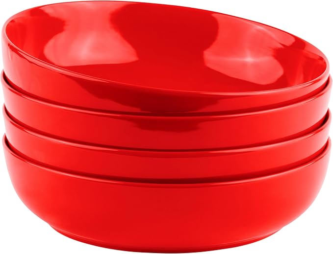 KooK Pasta Bowl, Salad Bowls, Serving Bowls, Large Capacity, Microwave & by Kook