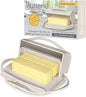 Flip Top Butter Dish with Attached Lid & Matching Knife by Butterie