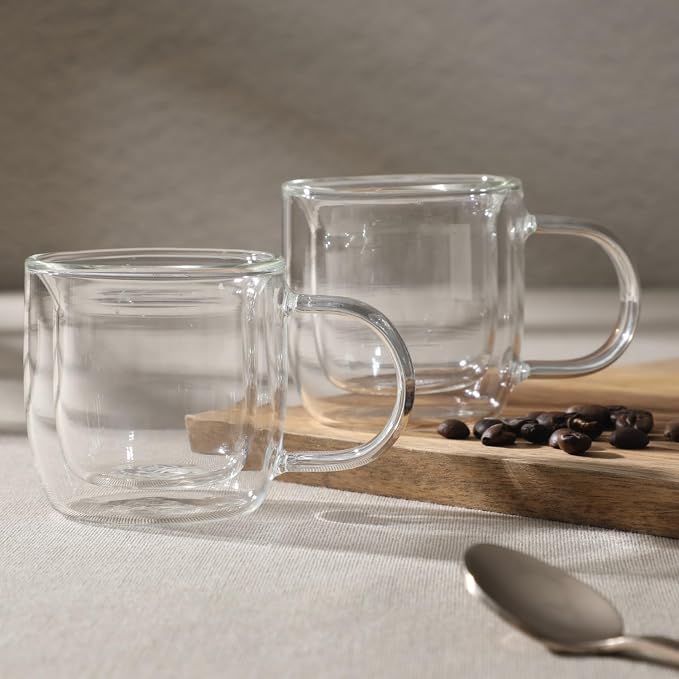 Mr. Coffee Salon Espresso 3 OZ Double Wall Insulated Glasses Mugs - Image 3