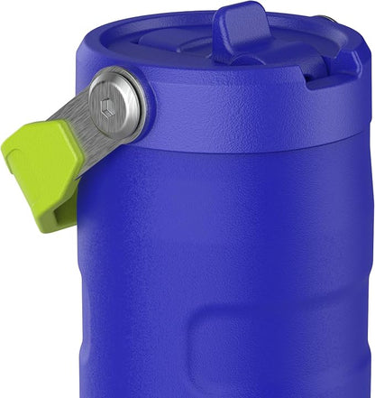 Stanley 1913 Flip Straw Drinking Bottle 0.47 L Cobalt Chartreuse | Cools - Image 7