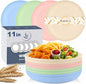 11 Inch Dinner Plates Set of 8 by WROVA